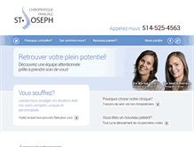 Tablet Screenshot of chirostjoseph.com